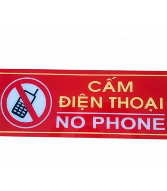 Bảng Cấm điện thoại Mica